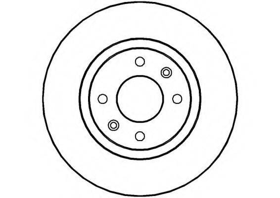 NATIONAL NBD487 гальмівний диск