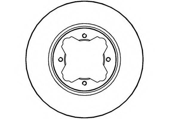 NATIONAL NBD512 гальмівний диск