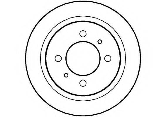 NATIONAL NBD537 гальмівний диск