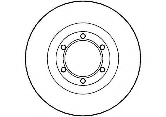 NATIONAL NBD592 гальмівний диск