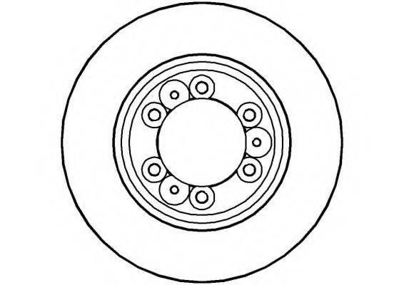 NATIONAL NBD593 гальмівний диск