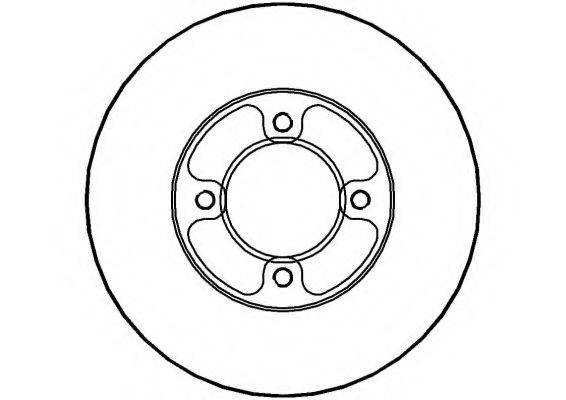 NATIONAL NBD611 гальмівний диск