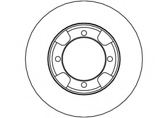 NATIONAL NBD684 гальмівний диск