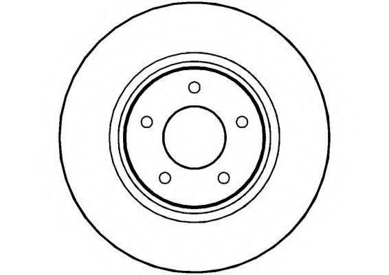 NATIONAL NBD771 гальмівний диск