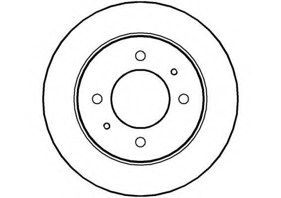 NATIONAL NBD949 гальмівний диск