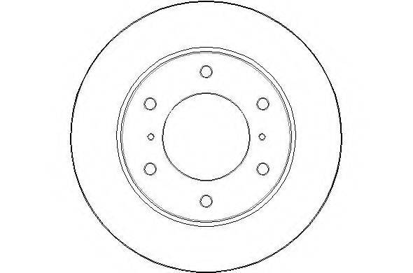 NATIONAL NBD1558 гальмівний диск