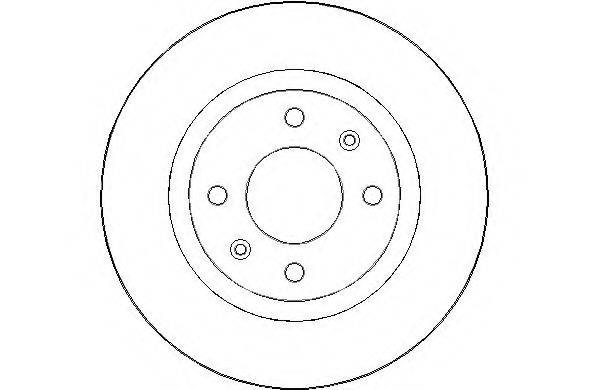 NATIONAL NBD1686 гальмівний диск