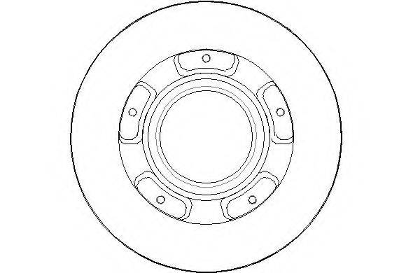 NATIONAL NBD1796 гальмівний диск