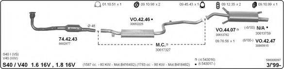 IMASAF 586000097 Система випуску ОГ