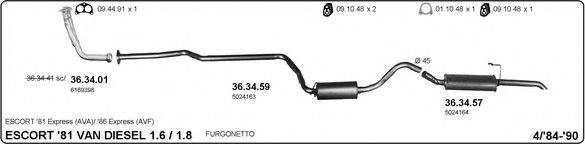 IMASAF 525000043 Система випуску ОГ