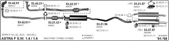 IMASAF 561000036 Система випуску ОГ