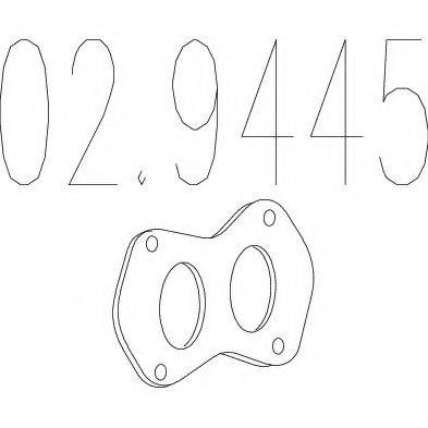 MTS 029445 Прокладка, труба вихлопного газу