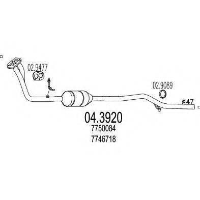 MTS 043920 Каталізатор