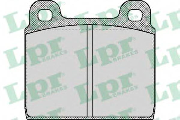 LPR 05P027 Комплект гальмівних колодок, дискове гальмо