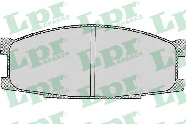 LPR 05P046 Комплект гальмівних колодок, дискове гальмо