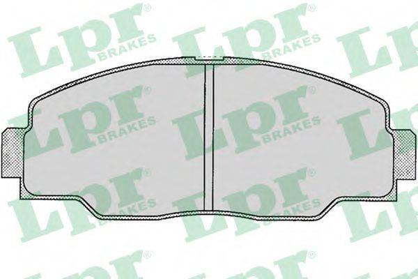 LPR 05P059 Комплект гальмівних колодок, дискове гальмо
