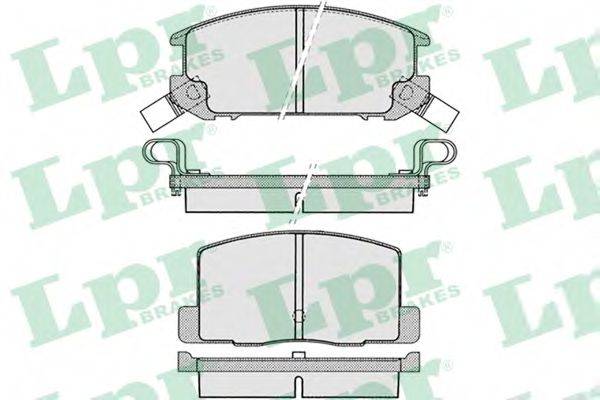 LPR 05P1024 Комплект гальмівних колодок, дискове гальмо