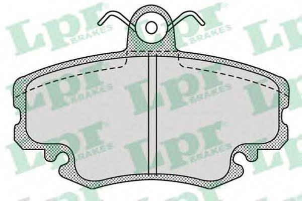 LPR 05P1107 Комплект гальмівних колодок, дискове гальмо