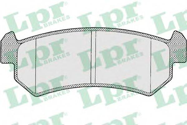 LPR 05P1199 Комплект гальмівних колодок, дискове гальмо