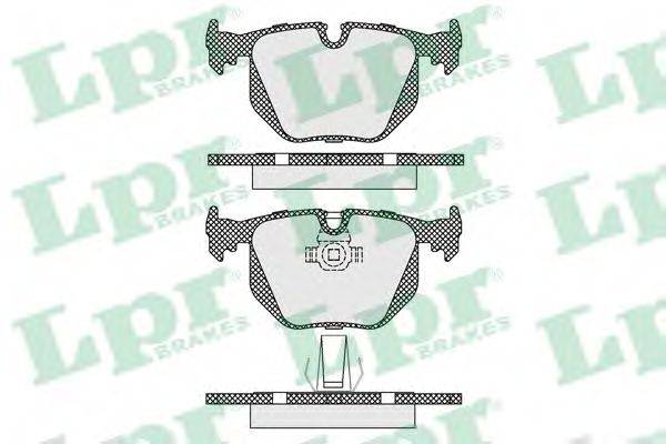 LPR 05P1231 Комплект гальмівних колодок, дискове гальмо