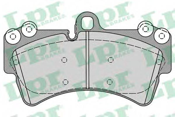 LPR 05P1257 Комплект гальмівних колодок, дискове гальмо