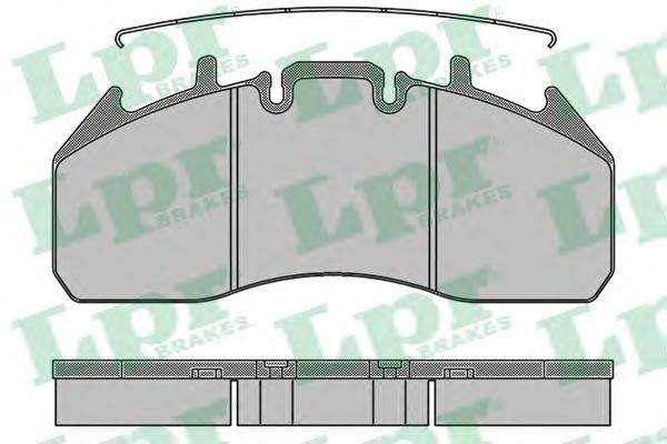 LPR 05P1325 Комплект гальмівних колодок, дискове гальмо