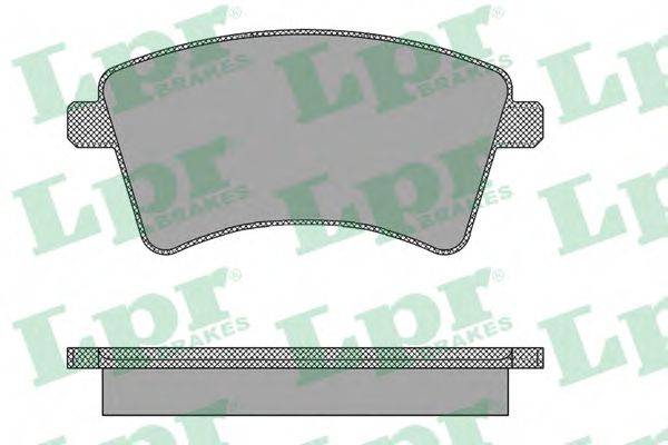 LPR 05P1465 Комплект гальмівних колодок, дискове гальмо
