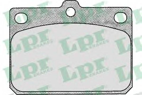 LPR 05P164 Комплект гальмівних колодок, дискове гальмо
