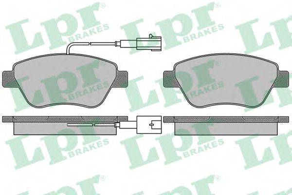 LPR 05P1656 Комплект гальмівних колодок, дискове гальмо
