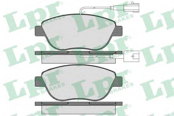 LPR 05P1657 Комплект гальмівних колодок, дискове гальмо