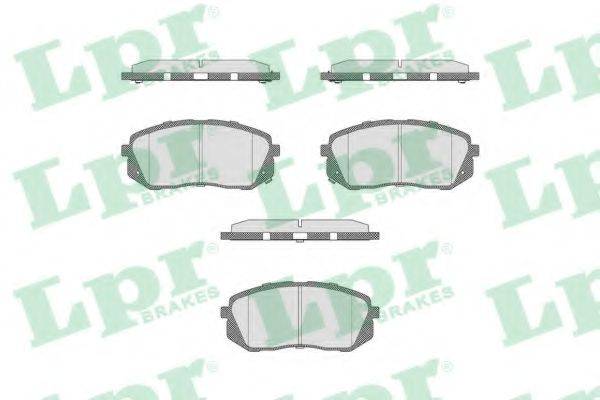 LPR 05P1689 Комплект гальмівних колодок, дискове гальмо