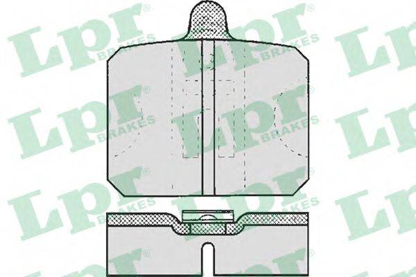 LPR 05P170 Комплект гальмівних колодок, дискове гальмо