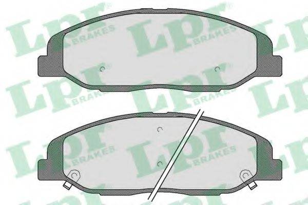 LPR 05P1779 Комплект гальмівних колодок, дискове гальмо