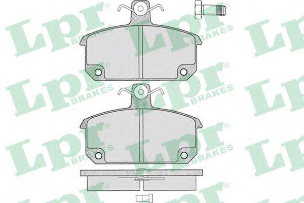 LPR 05P196 Комплект гальмівних колодок, дискове гальмо