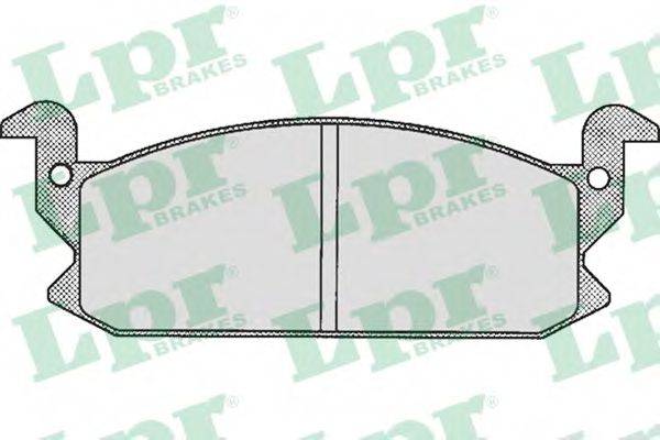 LPR 05P257 Комплект гальмівних колодок, дискове гальмо