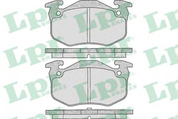 LPR 05P275 Комплект гальмівних колодок, дискове гальмо