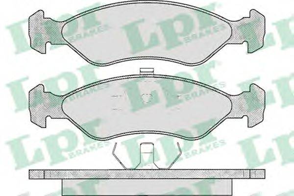 LPR 05P329 Комплект гальмівних колодок, дискове гальмо