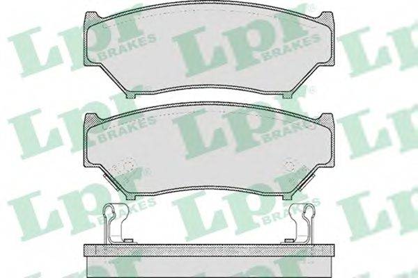 LPR 05P396 Комплект гальмівних колодок, дискове гальмо