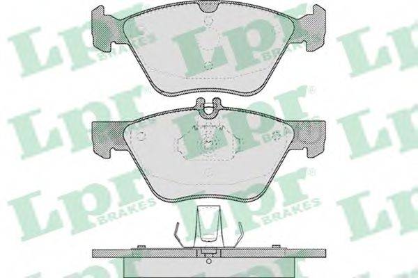 LPR 05P406 Комплект гальмівних колодок, дискове гальмо