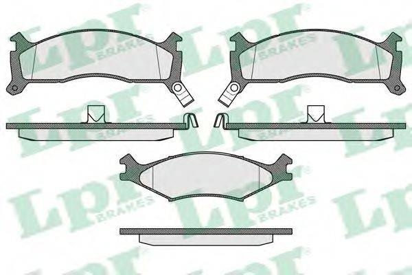 LPR 05P426 Комплект гальмівних колодок, дискове гальмо