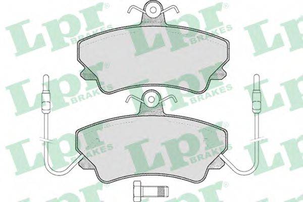 LPR 05P452 Комплект гальмівних колодок, дискове гальмо