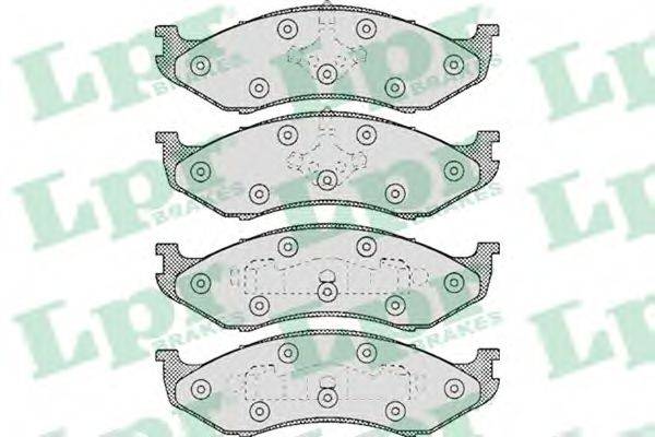 LPR 05P459 Комплект гальмівних колодок, дискове гальмо