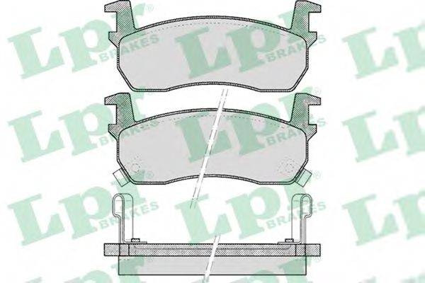 LPR 05P516 Комплект гальмівних колодок, дискове гальмо