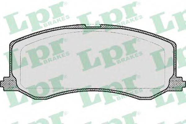 LPR 05P522 Комплект гальмівних колодок, дискове гальмо