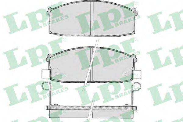 LPR 05P527 Комплект гальмівних колодок, дискове гальмо