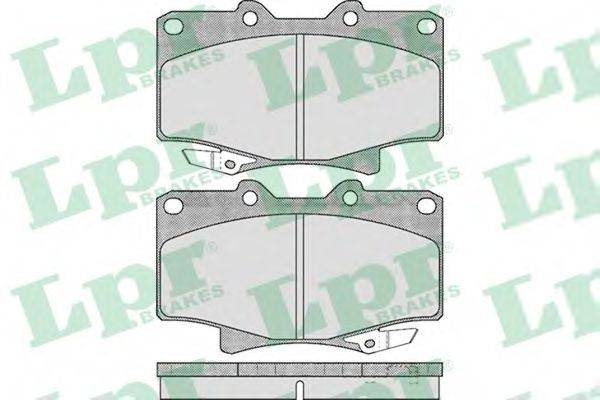 LPR 05P537 Комплект гальмівних колодок, дискове гальмо