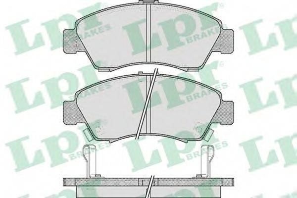 LPR 05P558 Комплект гальмівних колодок, дискове гальмо
