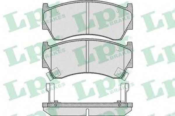 LPR 05P617 Комплект гальмівних колодок, дискове гальмо