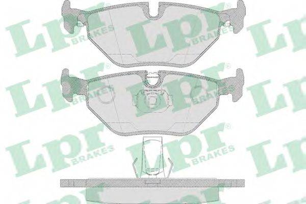 LPR 05P650 Комплект гальмівних колодок, дискове гальмо