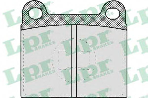 LPR 05P659 Комплект гальмівних колодок, дискове гальмо